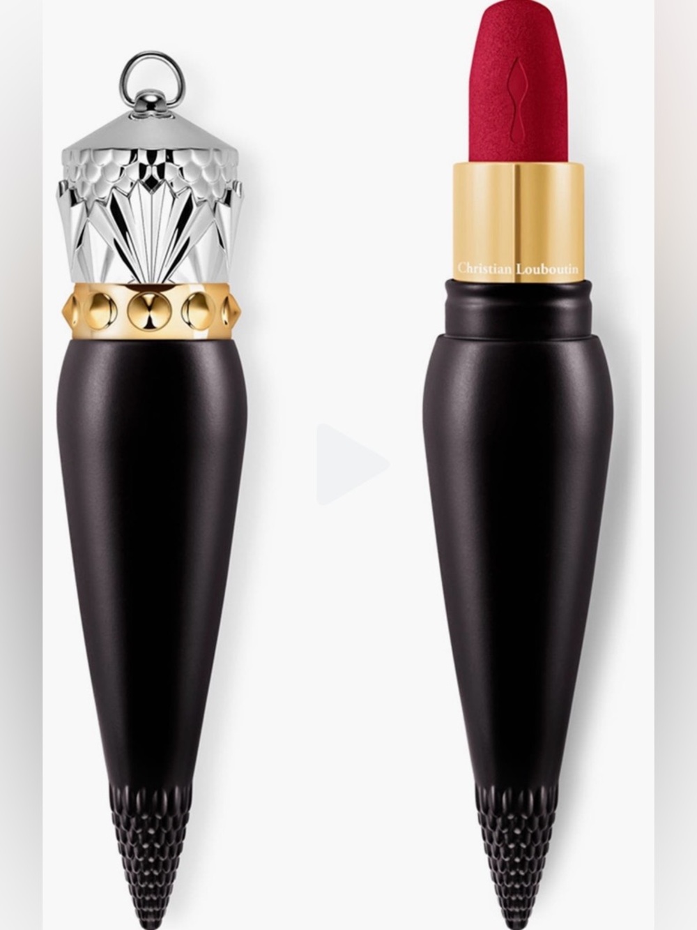 CHRISTIAN LOUBOUTIN 001M Rouge Louboutin Velvet Matte Lipstick in Box - Picture 4 of 9